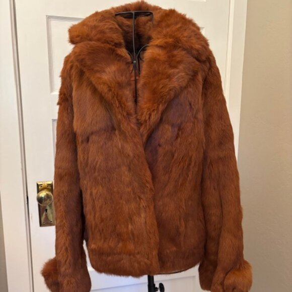 Genuine Rabbit Fur Jacket - Picture 3 of 9